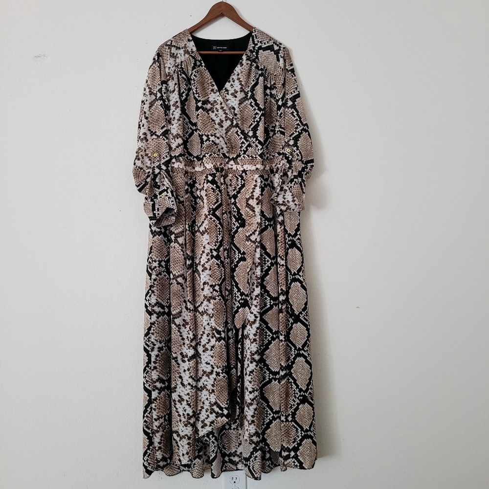 Snake Print Maxi Dress Size 20W